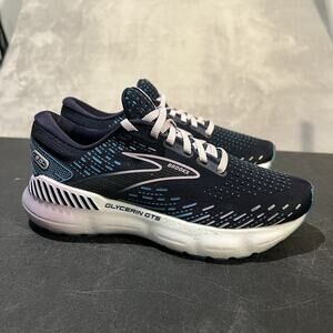 Brooks Glycerin GTS 24 Womens 6.5 Blue 1203701B499 Running Athletic Sneakers